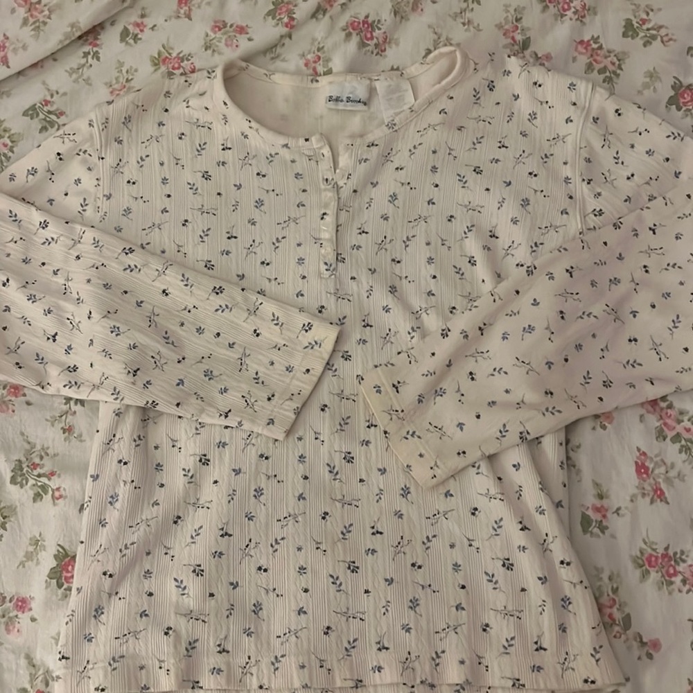 large floral long sleeve